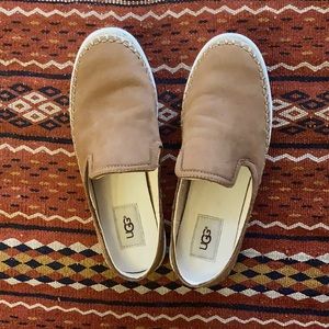 UGG Suede Espadrille Mules size 7